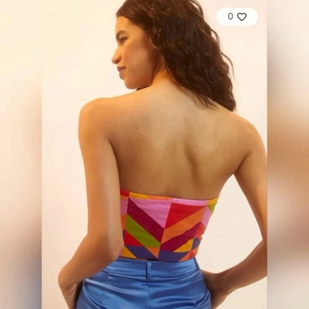 FARM Rio Multicolor Geometric Crop Top - Picture 3 of 8
